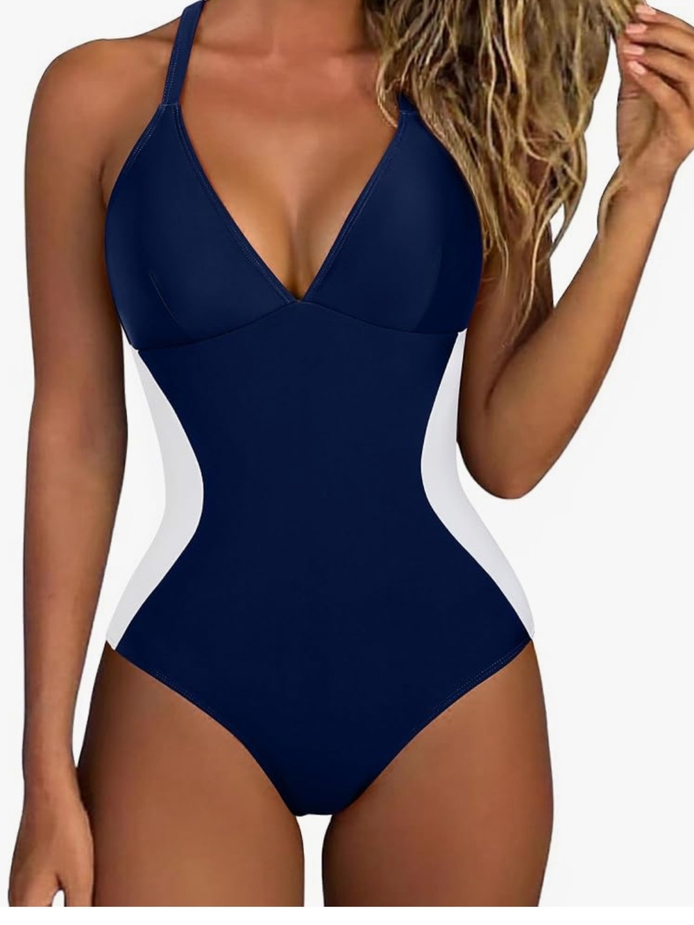 Slimming tummy control one piece bathing suit